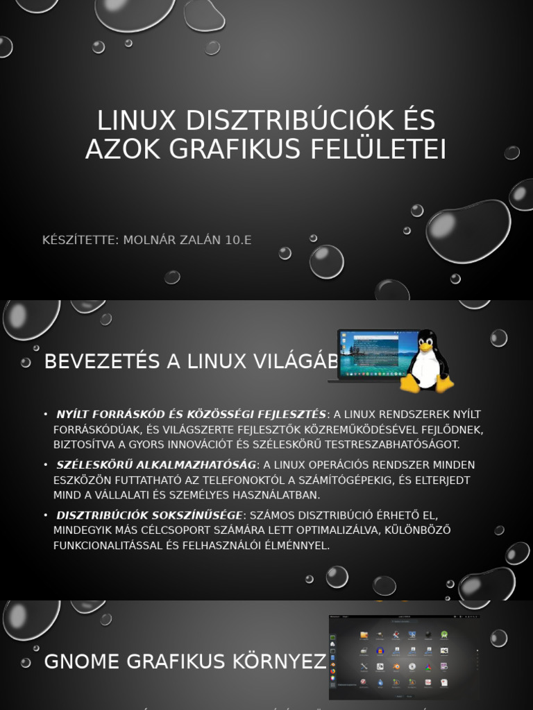Linux Disztribúciók És Azok Grafikus Felületei | PDF