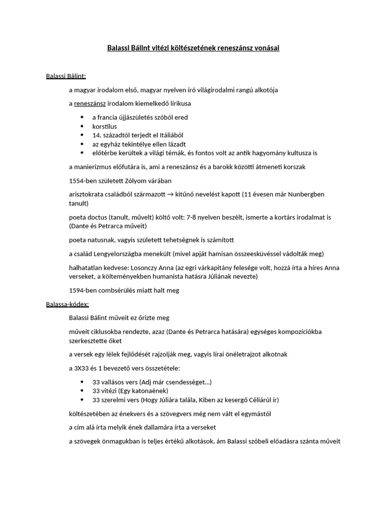 1 - Balassi | PDF