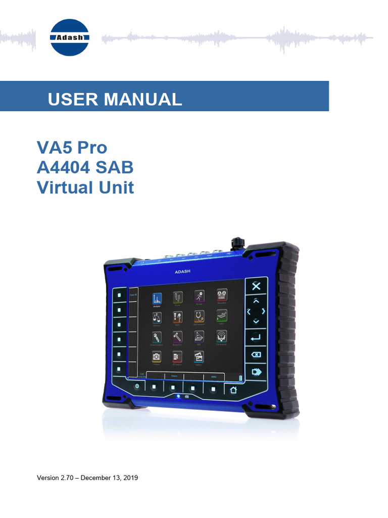 Adash VA5 Manual | PDF | Computer Keyboard | Phase (Waves)
