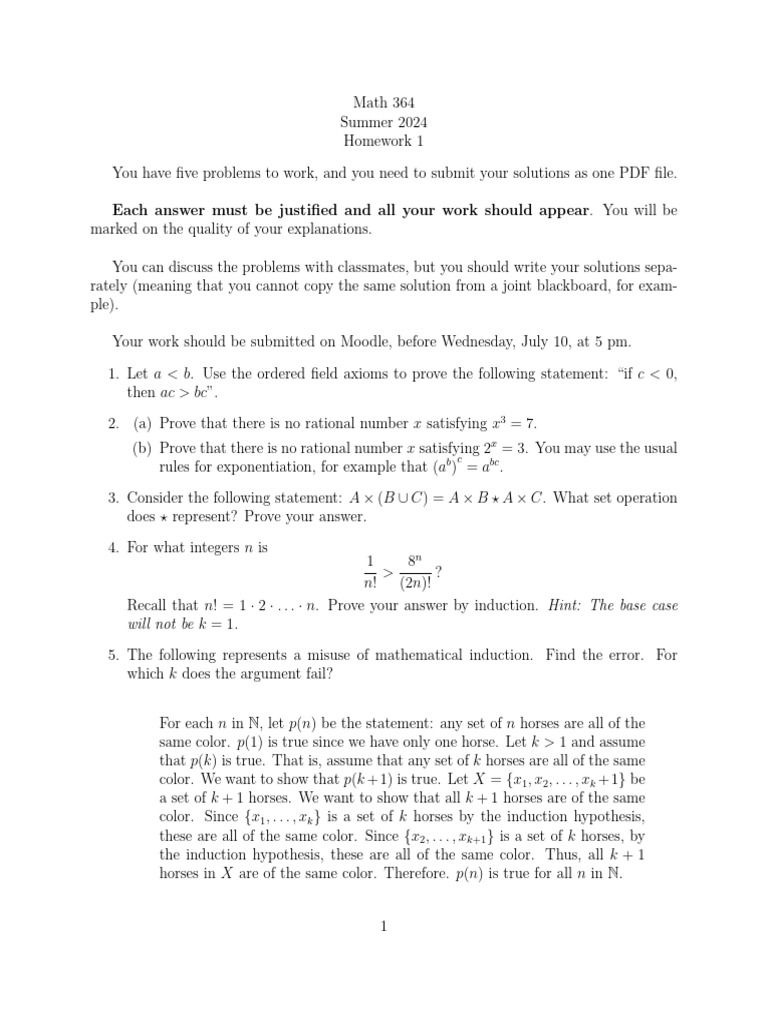 HW 1 | PDF
