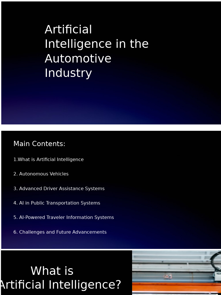 Artificial Intelligence in The Automotive Industry | PDF | Artificial ...