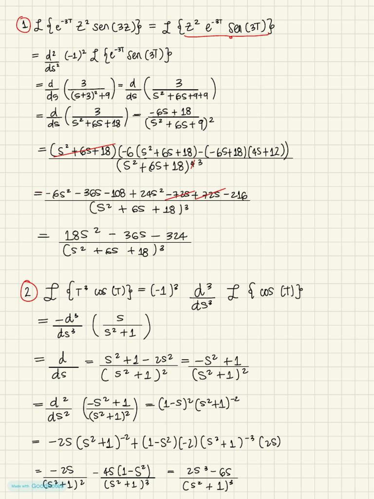 Complex Mathematical Equations | PDF