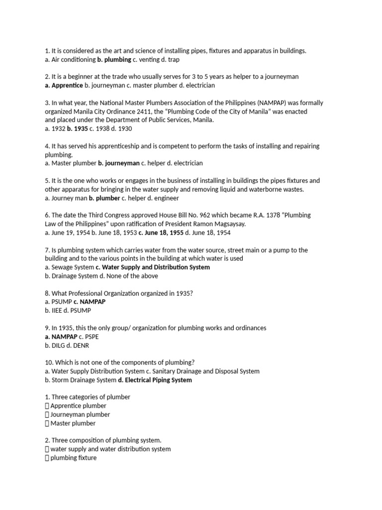 B. Plumbing | PDF | Plumbing | Pipe (Fluid Conveyance)