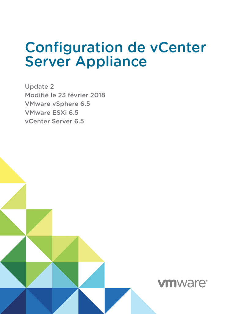 Vsphere Esxi Vcenter Server 652 Appliance Configuration Guide | PDF | I ...