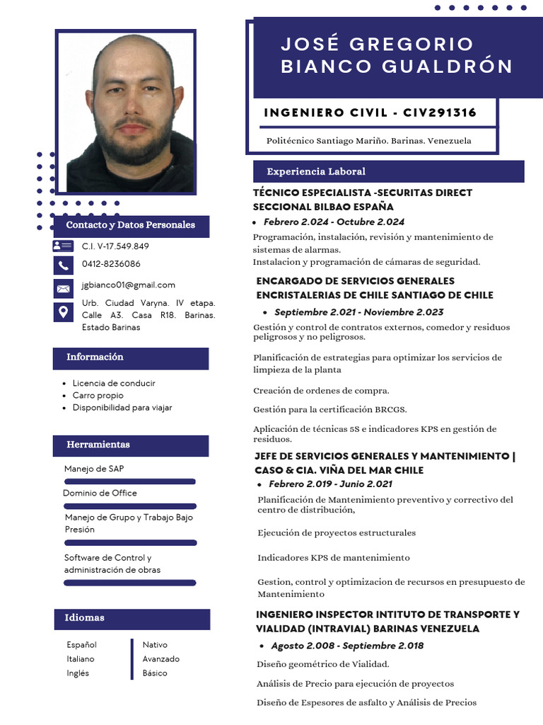 Currículum BIANCO | PDF | Informática