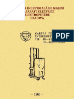 Cartea Tehnica A IO - 12 KV