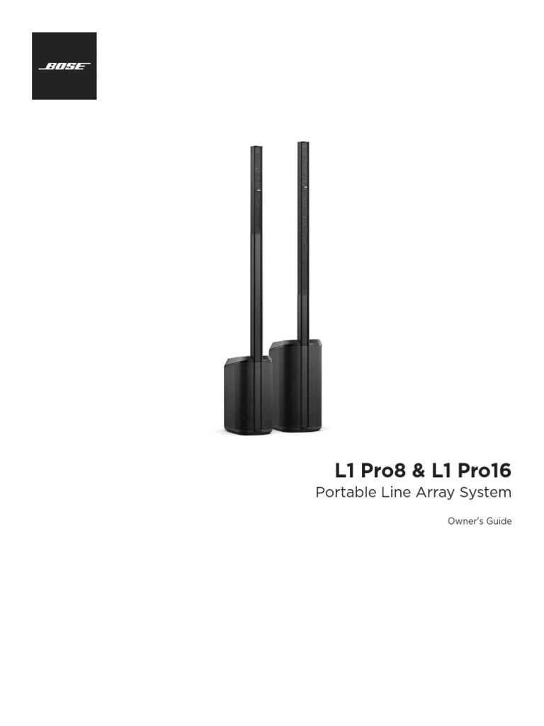 Bose L1 Pro | PDF | Electrical Engineering | Electronics