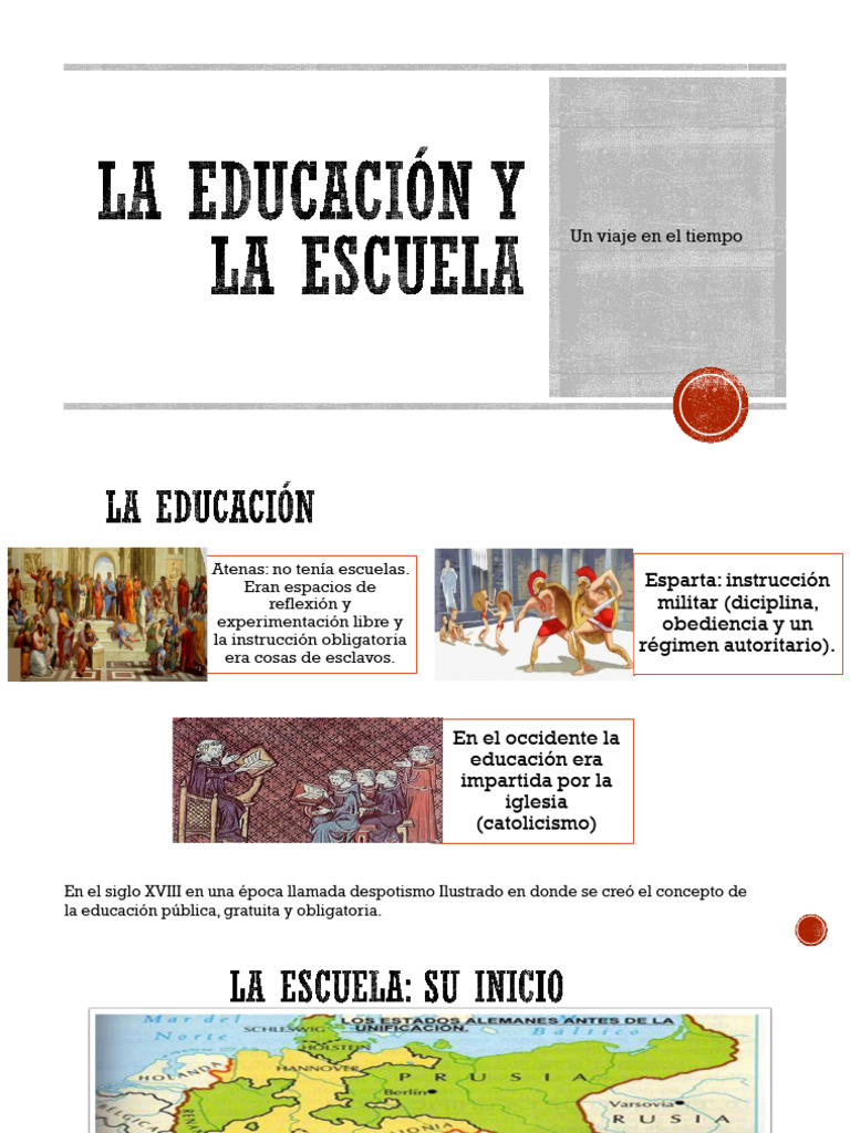 Historia de la Educación y Escuela | PDF | Escuelas | Esparta