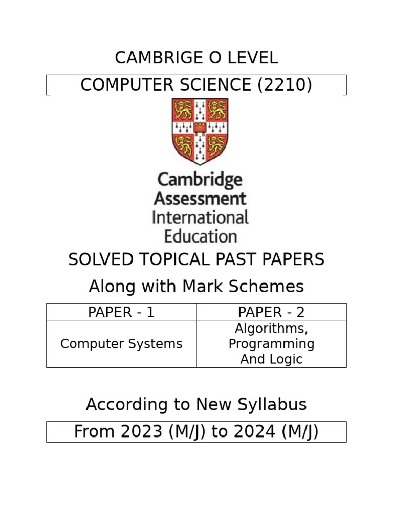 O Level Computer Science Guide | PDF | Ip Address | Byte