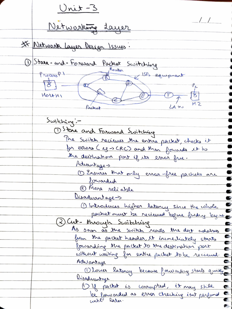Handwritten Notes on Computer Networks | PDF | Telecommunications ...