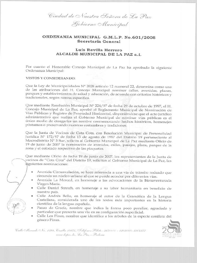 O.M. 061 - Pasaje Apolo | PDF