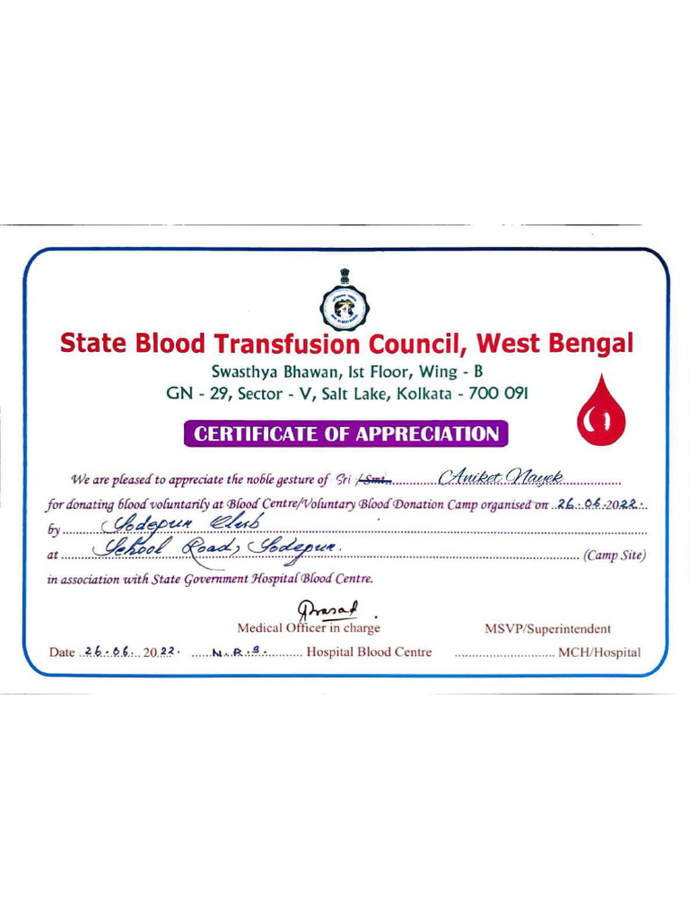 Blood Donation Pdf