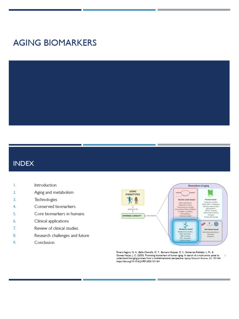 Key Biomarkers of Human Aging | PDF | Metabolomics | Citric Acid Cycle