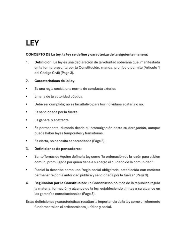 Concepto y Formación de la Ley | PDF | Debido al proceso | Constitución