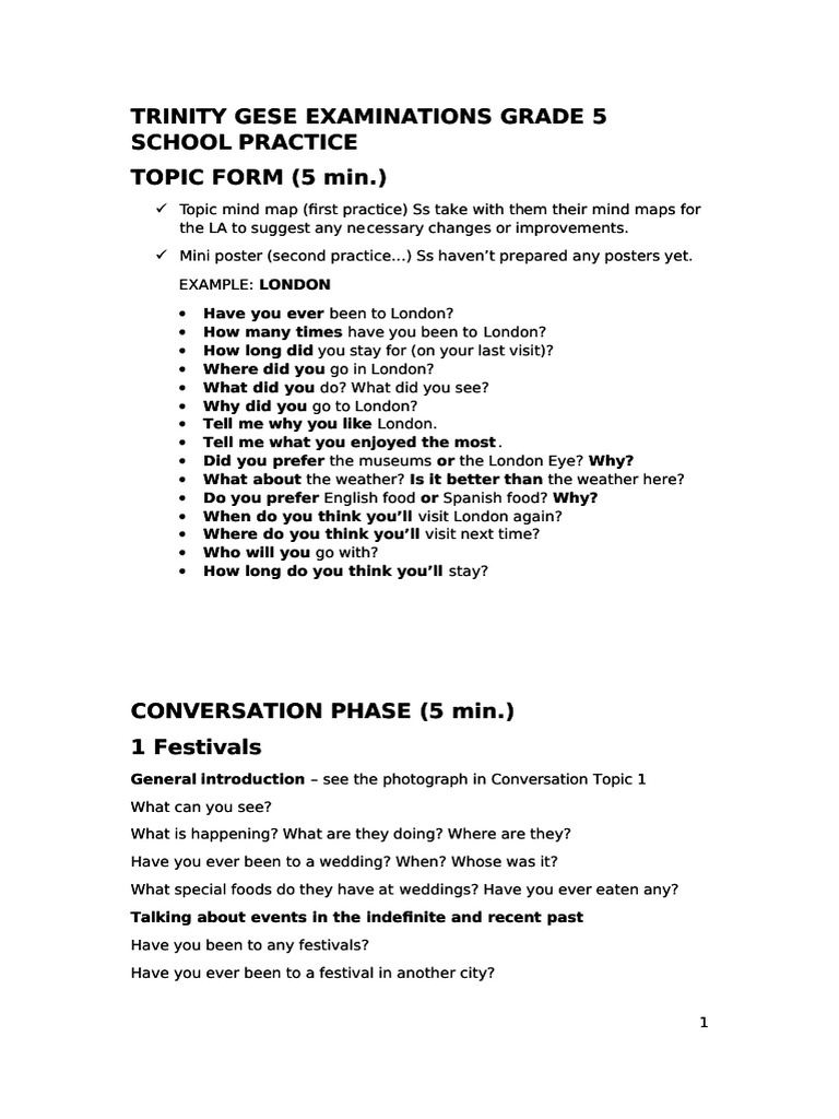 Trinity Grade5 Practice - Compress | PDF | Entertainment | Performing Arts