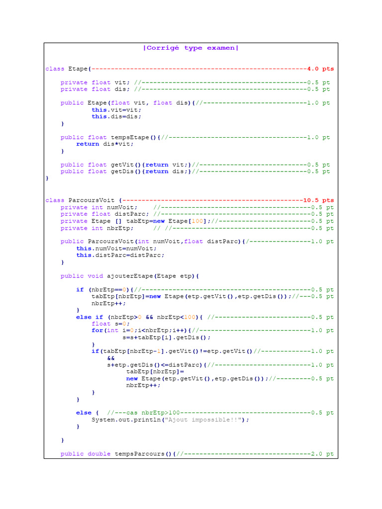 Code Java pour simulation de course | PDF | Programmation informatique