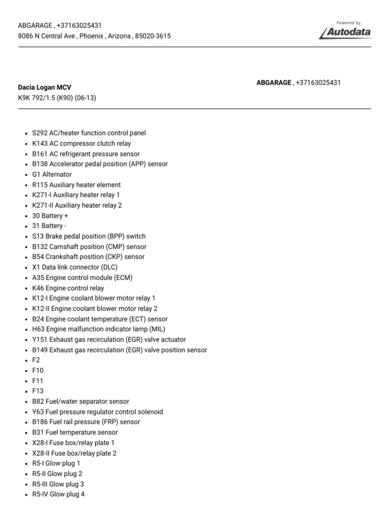 Wiring Diagram Autodata PDF Engines Vehicle Technology