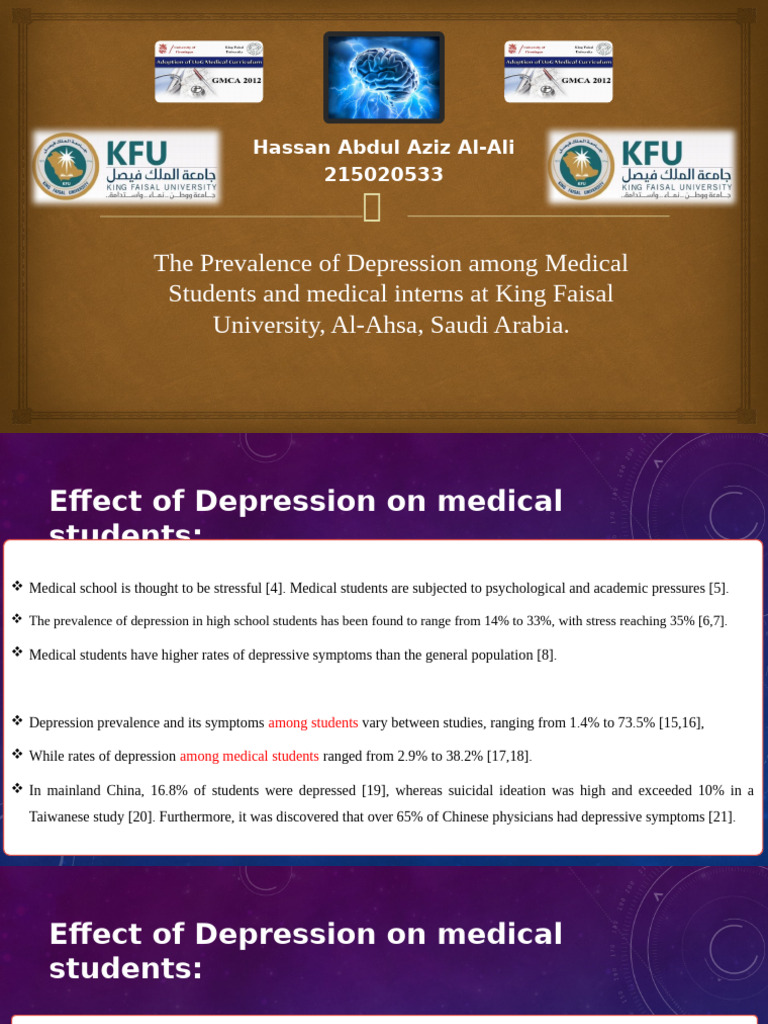 Depression Rates in KFU Medical Students | PDF | Major Depressive ...