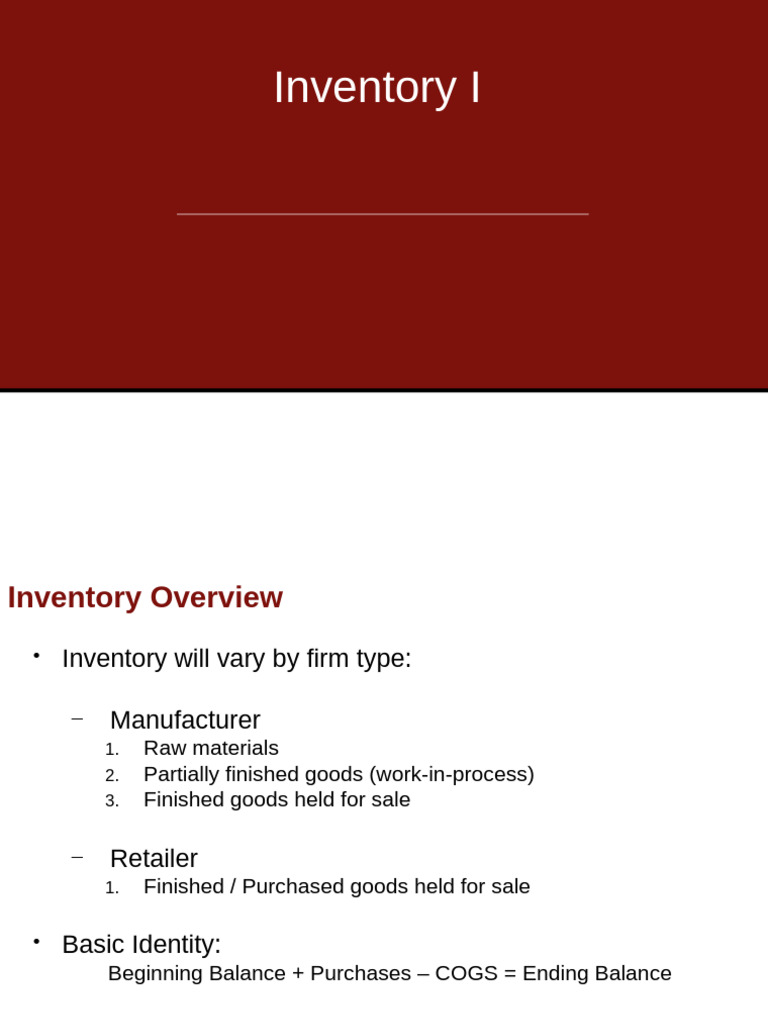 Inventory Management: Perpetual vs. Periodic | PDF | Cost Of Goods Sold ...