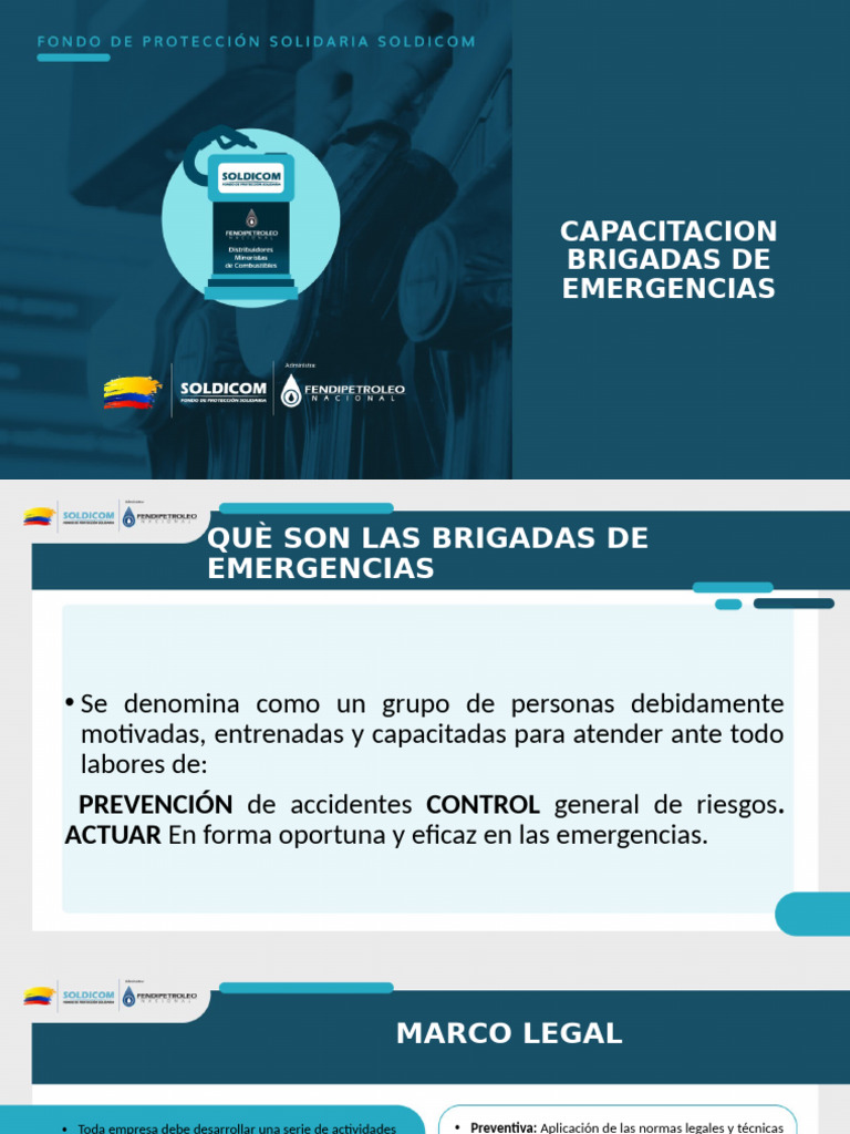 Capacitación Brigadas de Emergencias | PDF | Business | Primeros auxilios