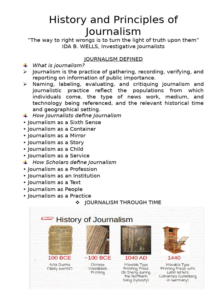 Lesson 1 Language and Journalism Digital Note | PDF | Defamation ...