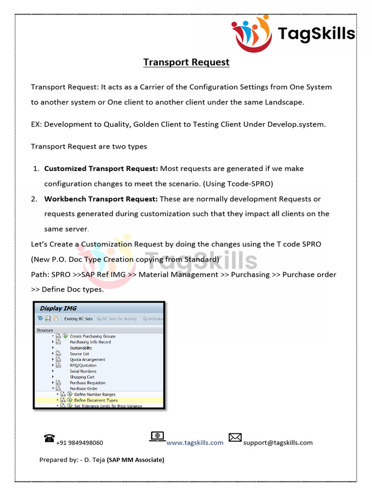 Transport Request (T.R) in SAP | PDF | Computing | Software