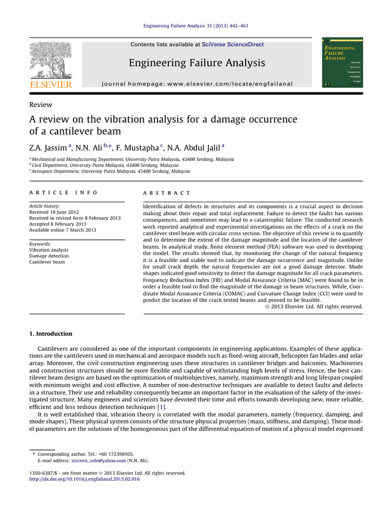A Review On The Vibration Analysis For A Damage Occu - 2013 ...