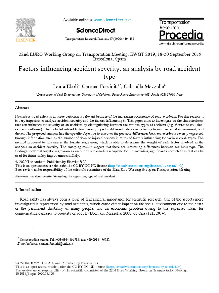 Factors Influencing Accident Severity in Austin
