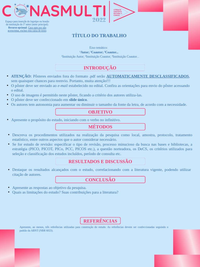 Modelo de Poster POSTER II CONASMULTI | PDF
