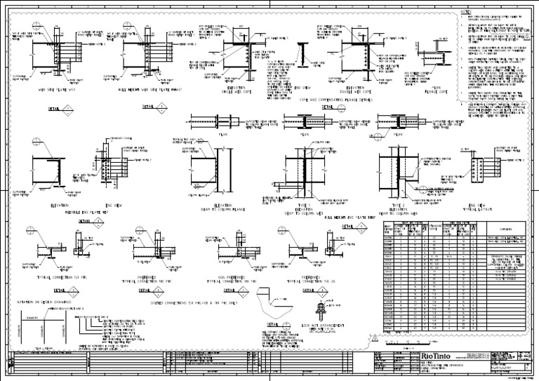 Steel Connection Detail Specifications | PDF | Column