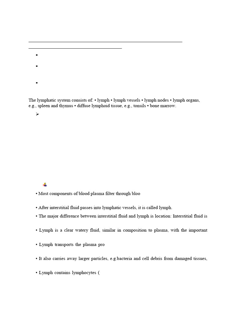 Lymphatic System Pdf Lymphatic System Lymph Node