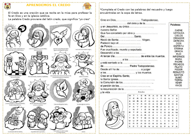 Ficha El Credo - Religión | PDF