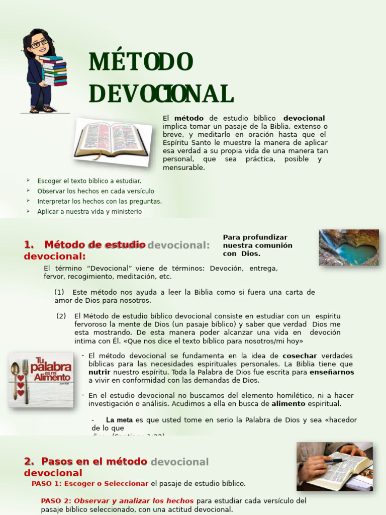 1.sesion 1 Metodo Devocional | PDF | Biblia | Jesús