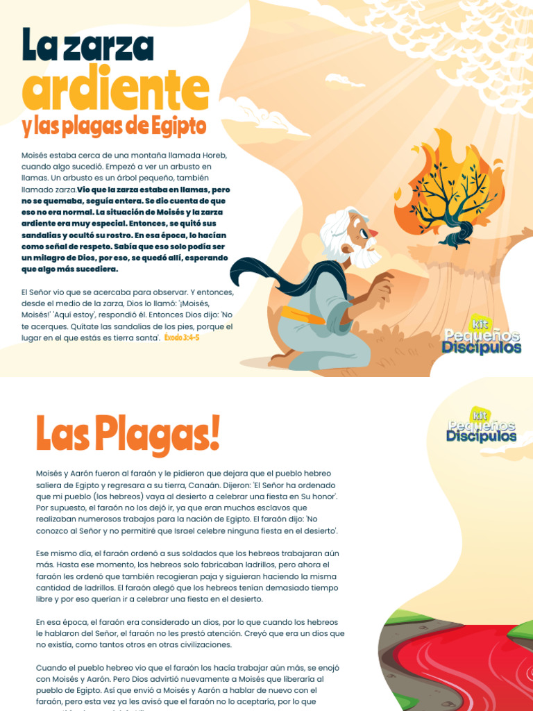 Moisés Y La Zarza Ardiente En Egipto Pdf Moisés Libro Del éxodo 
