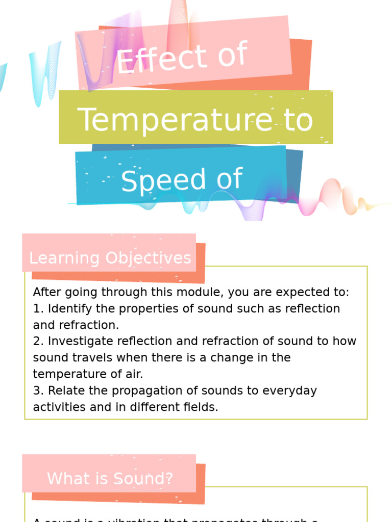 Effect of Temp To Speed of Sound | PDF | Atmosphere Of Earth | Sound
