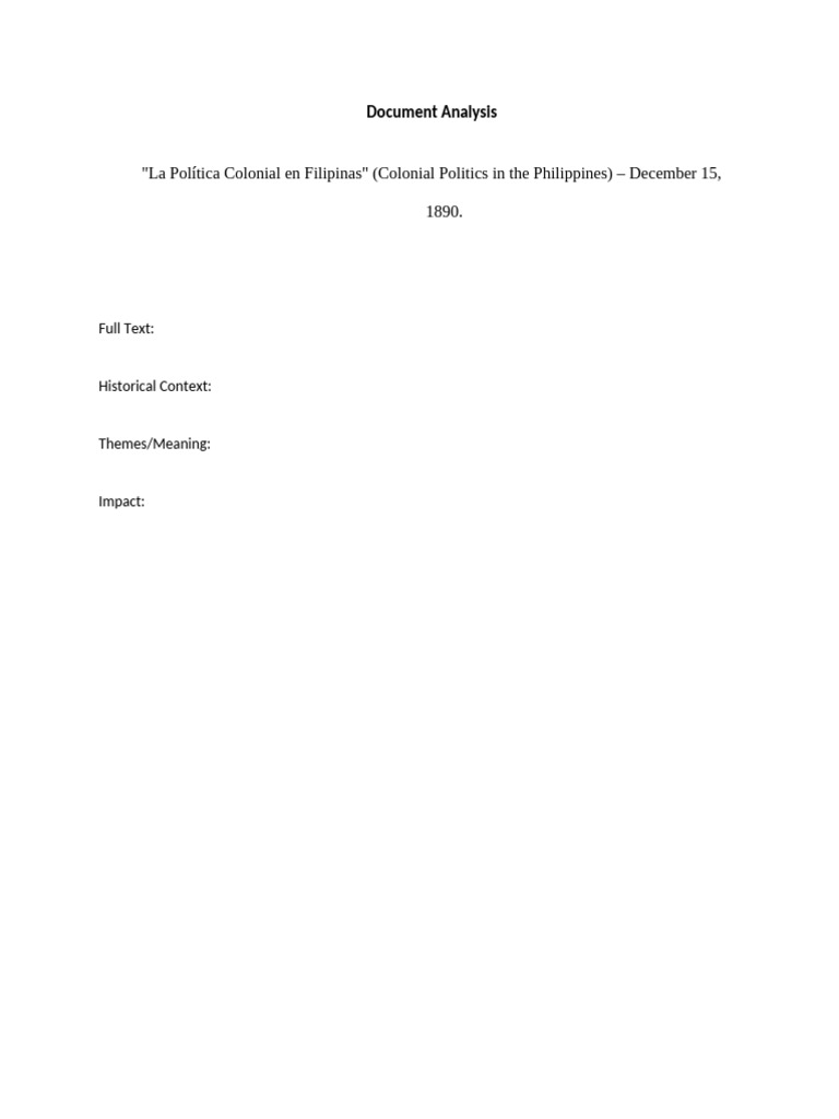 Document Analysis | PDF