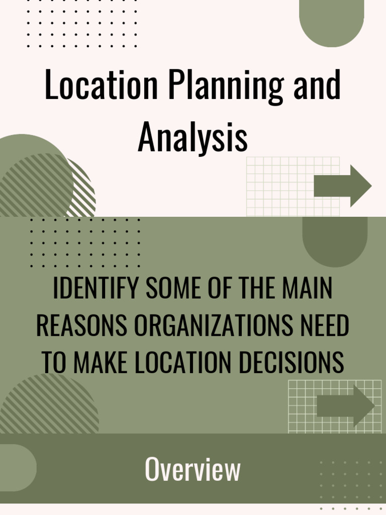 Location Planning and Analysis | PDF | Geographic Information System ...