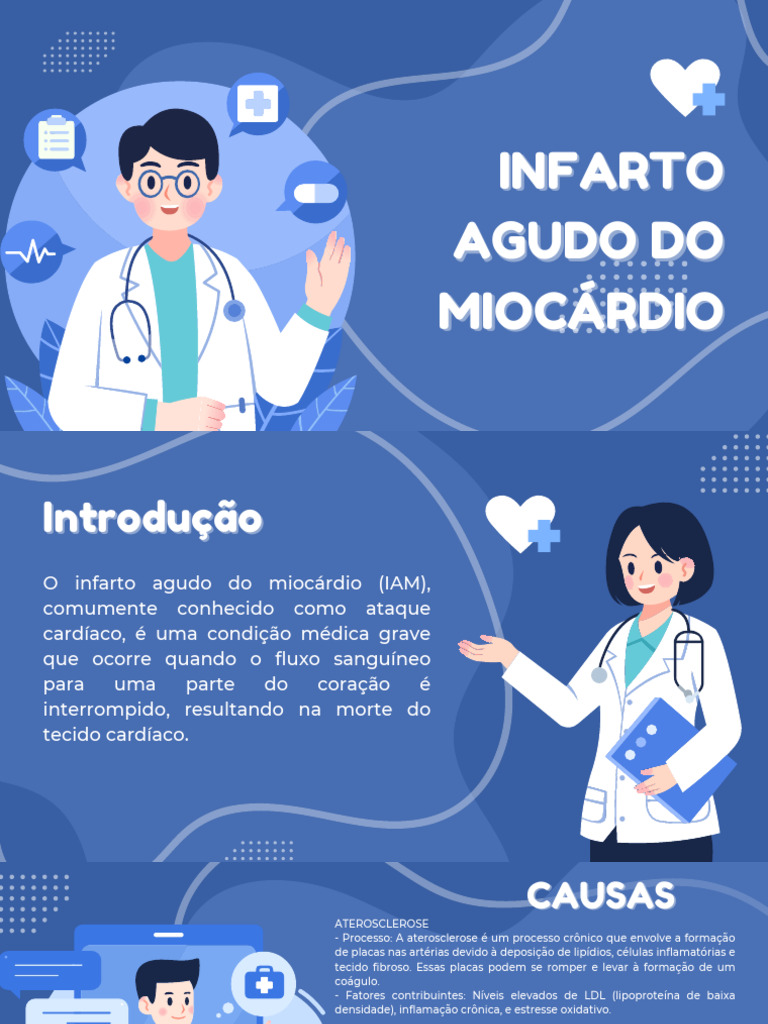Causas e Sintomas do Infarto Agudo | PDF | Aterosclerose | Infarto do ...