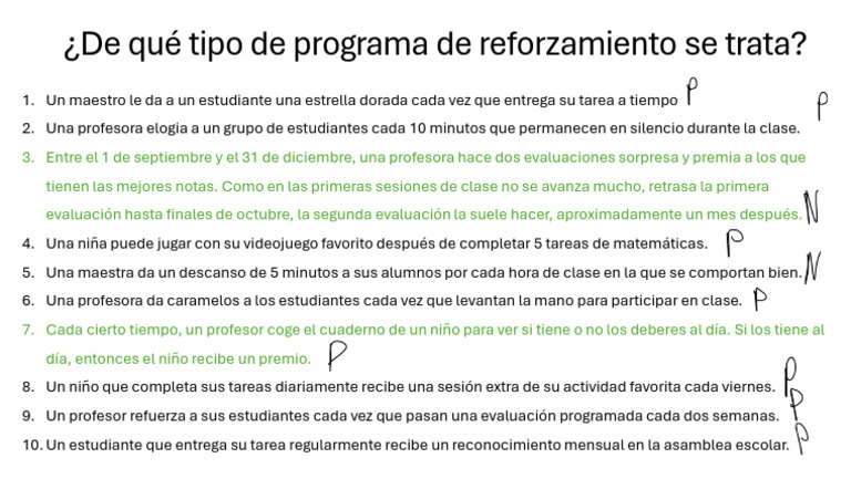 Ejemplos de Programas de Reforzamiento Escolar | PDF