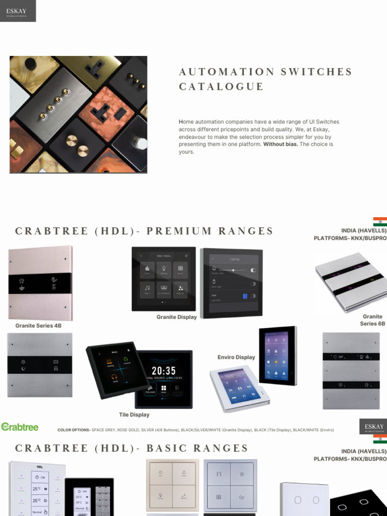 Eskay Automation UI Switches Catalog | PDF