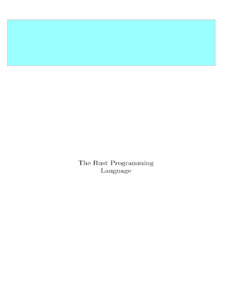 Get The Rust Programming Language 2nd Edition Steve Klabnik and Carol ...