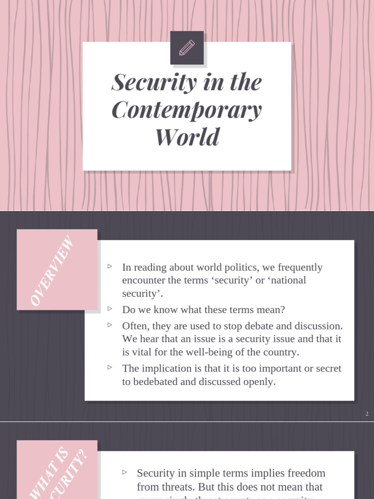 Understanding Security Today | PDF | Arms Control | Human Security
