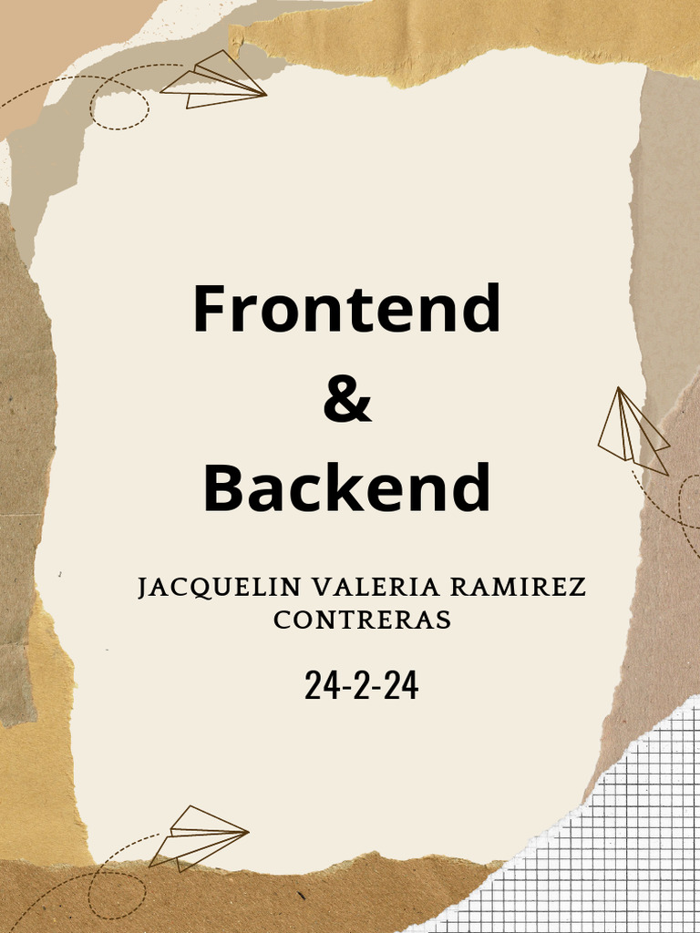 PDF Frontend y Backend | PDF