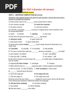 Az Bio Sentence Test Score Sheet: Name: Date: List 1 | PDF | Nature