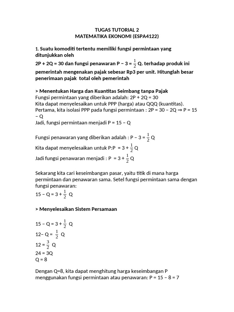 Tugas 2 Mat | PDF