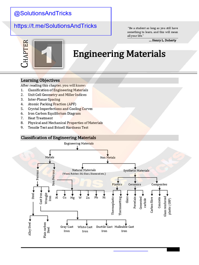 Engineering Materials Overview | PDF | Deformation (Engineering ...