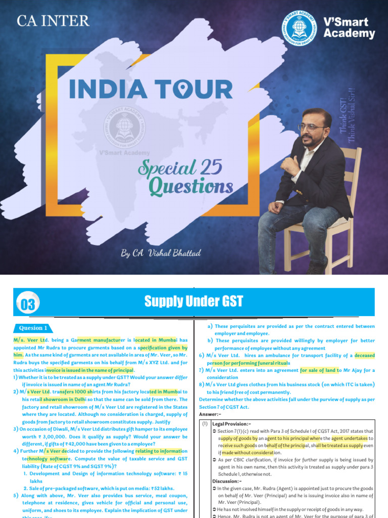 Understanding Supply Under GST Regulations | PDF | Value Added Tax | Taxes