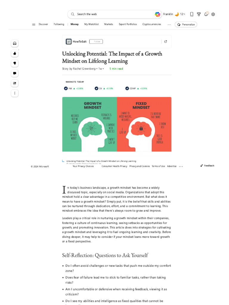 Cultivating a Growth Mindset at Work | PDF | Mindset | Innovation
