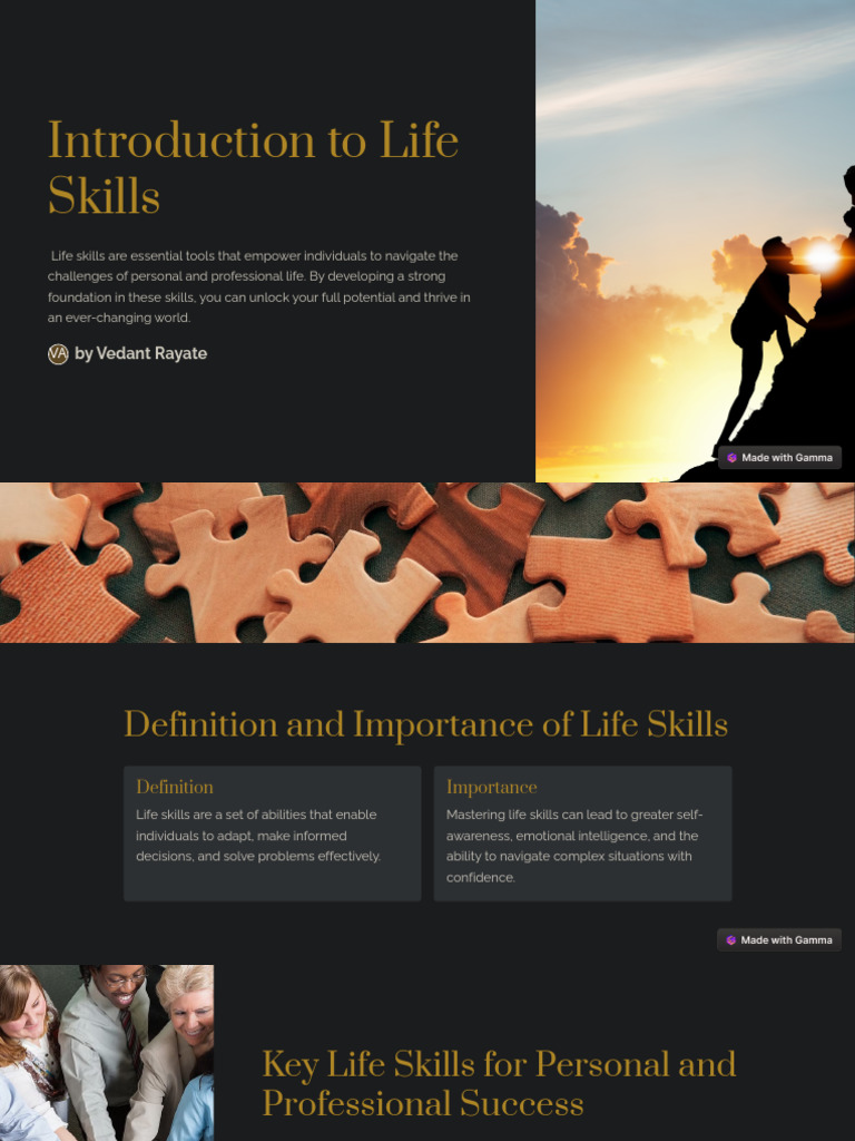 Introduction to Essential Life Skills | PDF | Psychological Resilience ...