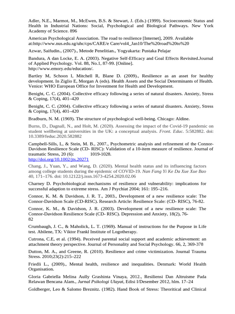 Resilience and Well-Being Research Insights | PDF | Psychological ...